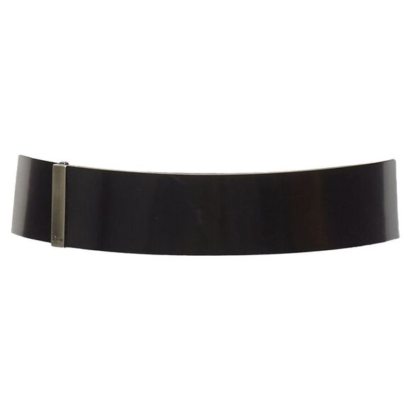 Dior Minimal Logo Metal Bar Smooth Calfskin Wide Belt - Picture 1 of 6